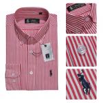ralph laure hommes mode chemises manches longues 2013 polo france coton rayures caine rouge